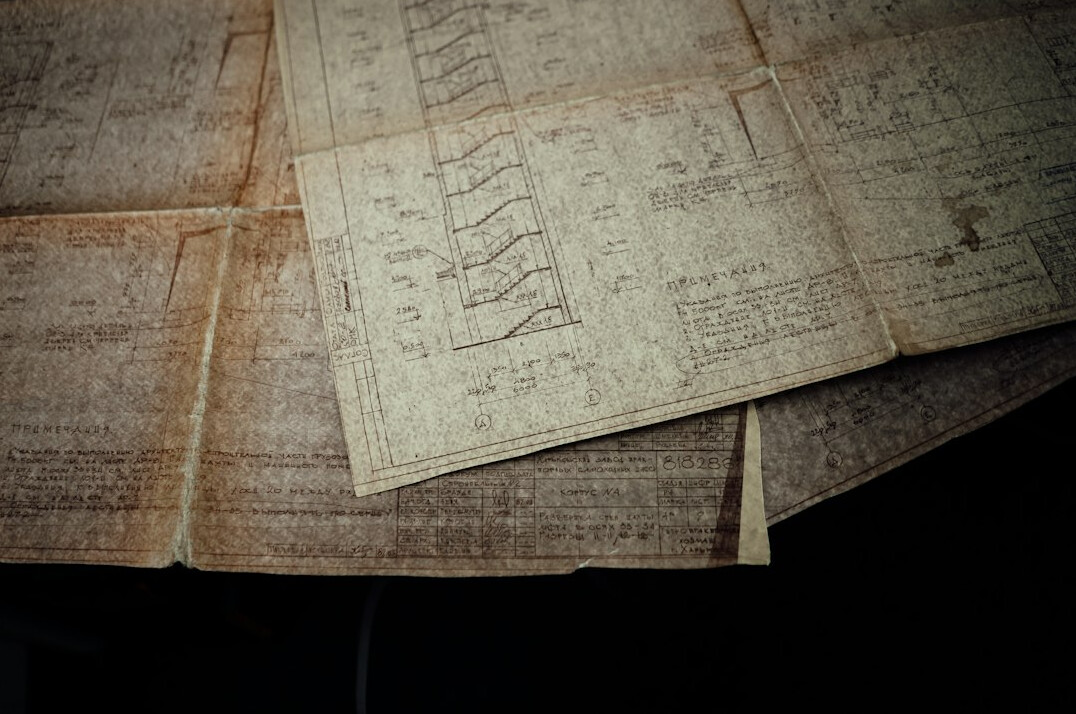 old handwritten letters on desk
